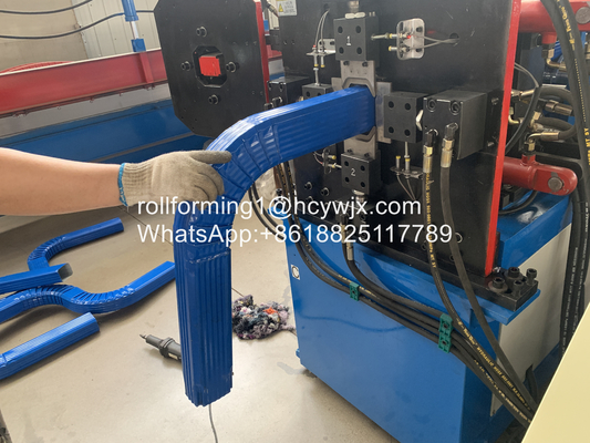 Efficient Production Gutter Downspout Machine Powered By 5.5kw Motor