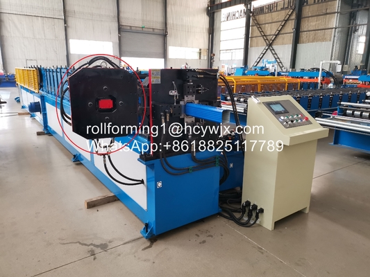 Square Downspout Roll Forming Machine 0.45-0.6mm Material Thickness