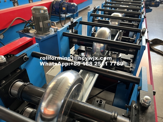 17 Roller Stations 333mm Half Round Gutter Roll Forming Machine