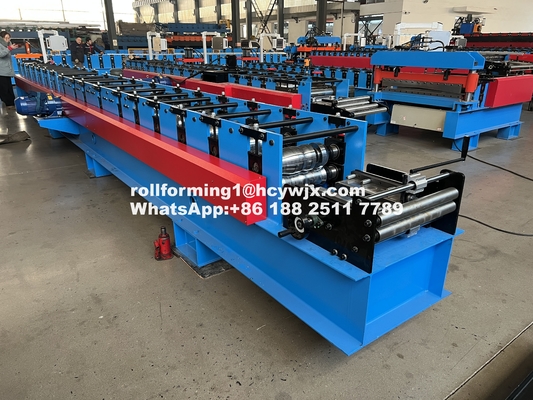 17 Roller Stations 333mm Half Round Gutter Roll Forming Machine