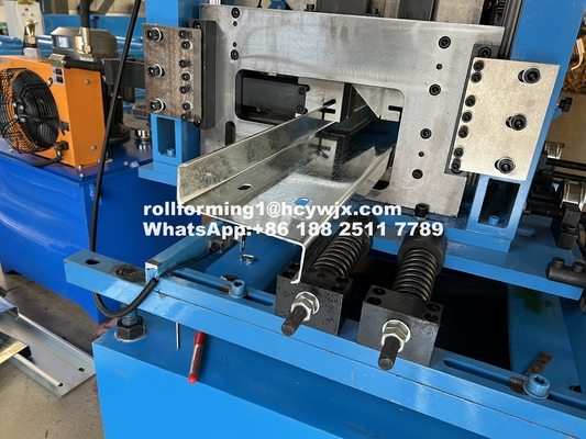 Galvanized Steel Chain Drive Purlin Roll Forming Machine Customizable 11 7.5KW Power