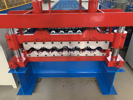 Big Wave Corrugated Roll Forming Machine With Omron Encoder