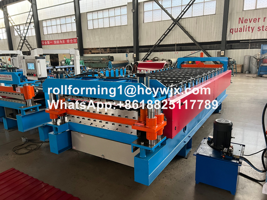 TR37-200/TR14-225 Double Layer Roll Forming Machine With Precuting Guillotine