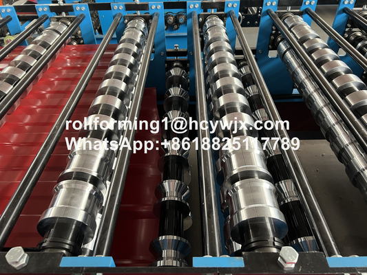 TR37-200/TR14-225 Double Layer Roll Forming Machine With Precuting Guillotine
