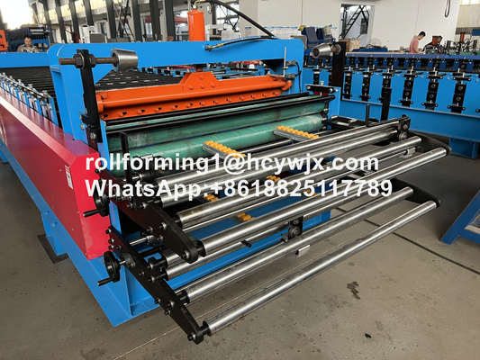 TR37-200/TR14-225 Double Layer Roll Forming Machine With Precuting Guillotine