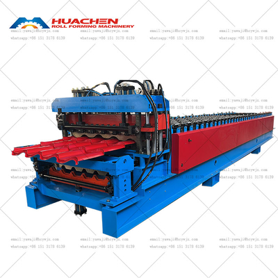 Glazed Trapezoidal Sheet Making Roof Panel Rollformer Machine