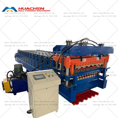 Pro Double Deck Roll Forming Machine Glazed Trapezoidal Sheet Making
