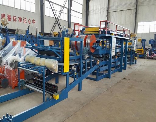 Double Metal Foam Sandwich Panel Roll Forming Machine with 1000 mm Developed Width, 0-5 m/min Production Speed, and 50-250 mm Product Thickness