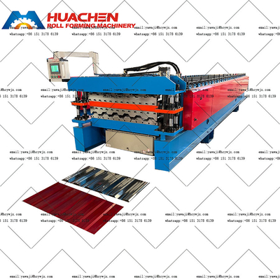 1250mm Material Width Double Deck Roll Forming Machine With 15m/min Speed Made