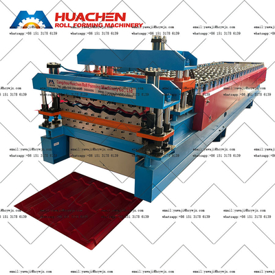 Efficient Double Deck Roll Forming Machine with 16 Stations and Chain Drive