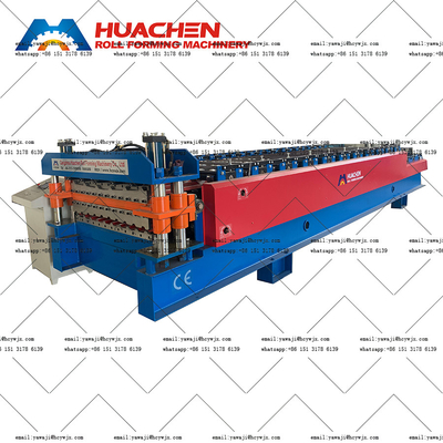 1250mm Material Width Double Deck Roll Forming Machine With Advanced CR12 Cutter Material