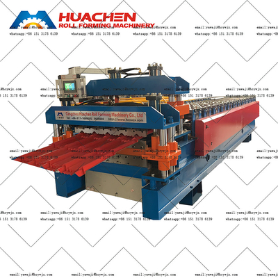 Galvanized Metal Roofing Panel Double Deck Roll Forming Machine for PPGI / GI Material