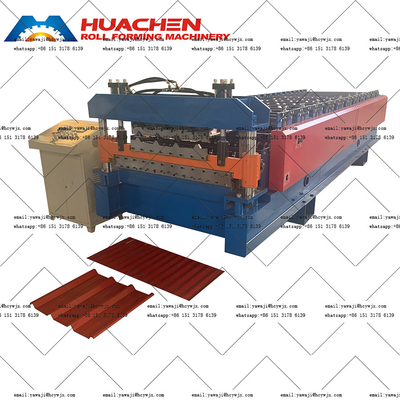 Double Deck 0.3-0.6mm Steel Roofing Roll Forming Machines For 1200mm