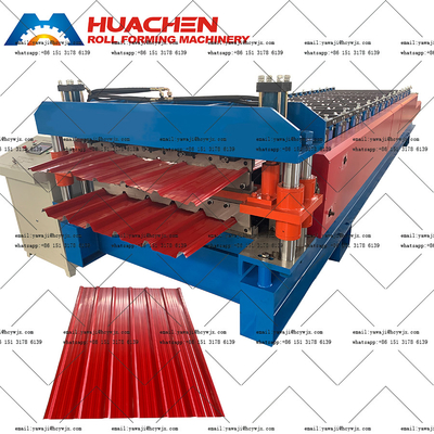 Roof 1250mm Double Layer Roll Forming Machine 380v