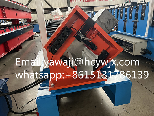 Galvanized Ridge Roofing Gutter Roof Panel Roll Forming Machine 410mm Width