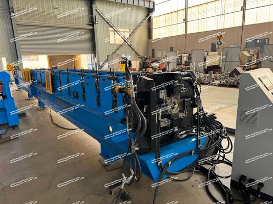 Rainspout Downspout Roll Forming Machine Hydrulic Cutting 100mm Or Customized Diameter