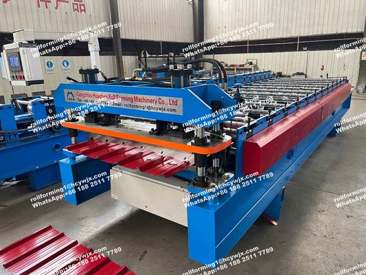 1250 mm Galvanized Sheet Metal Roll Forming Machines 5.5kw Power