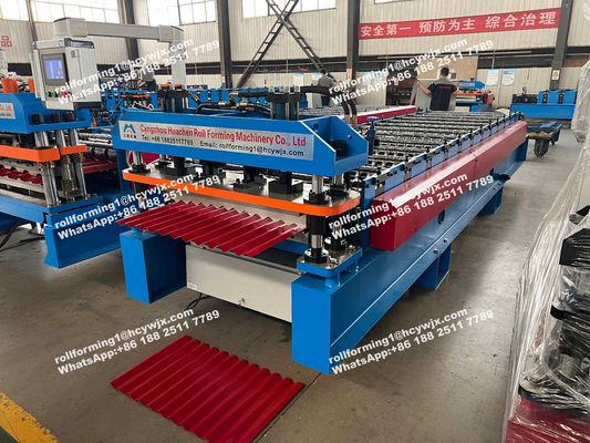 High Speed Chain Transmission Corrugated Forming Machine For 1mm Wall And Siding Panel