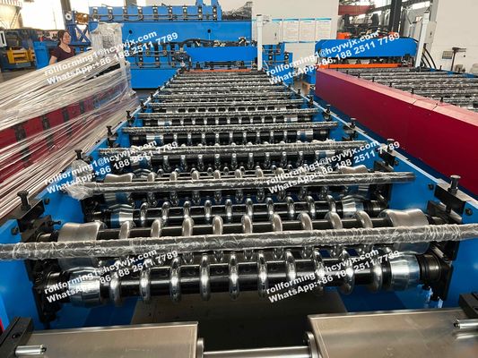 Steel Silo PPGI Corrugated Roll Forming Machine For 0.7mm Roof Sheet
