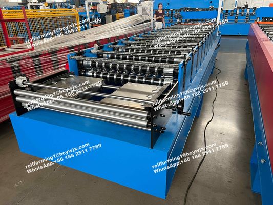 Steel Silo PPGI Corrugated Roll Forming Machine For 0.7mm Roof Sheet