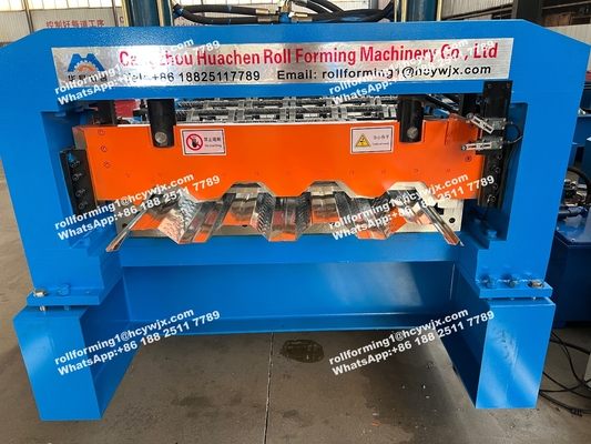 Steel Deck Roll Forming Machine For Floor Decking Sheets The Philippines 1220mm