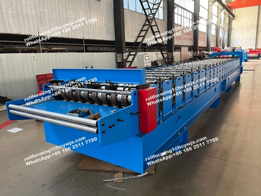 Steel Deck Roll Forming Machine For Floor Decking Sheets The Philippines 1220mm