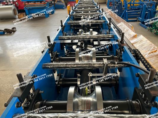 Round Rainspout Roll Forming Machine For Rainwater Downpipe / Water Pipe
