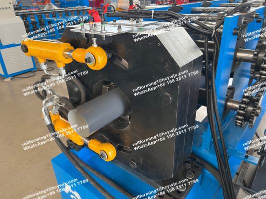 Rain Water Steel Down Pipe Roll Forming Machine 380V 50Hz 3 Phases