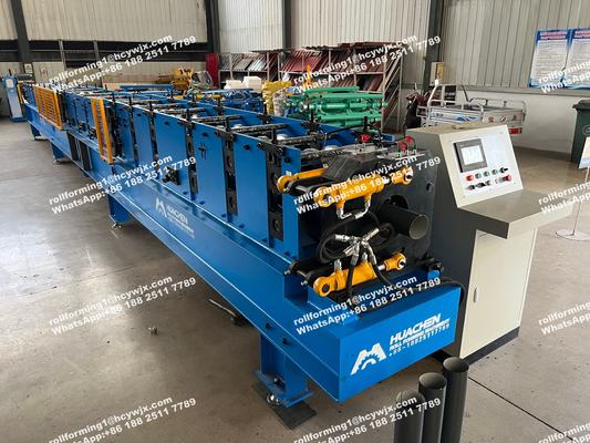 Rain Water Steel Down Pipe Roll Forming Machine 380V 50Hz 3 Phases