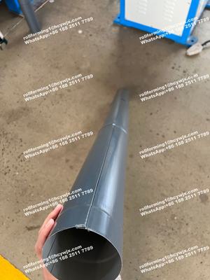 Rain Water Steel Down Pipe Roll Forming Machine 380V 50Hz 3 Phases