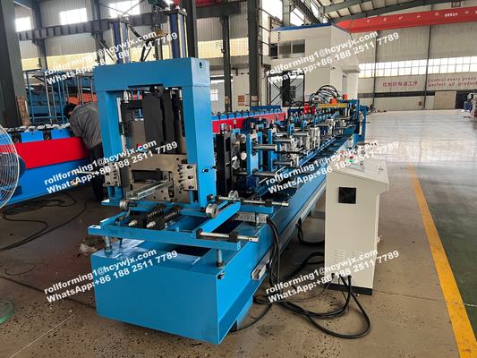 Automatic 80 To 300 mm Adjusting C Z Purlin Interchangeable Roll Forming Machine