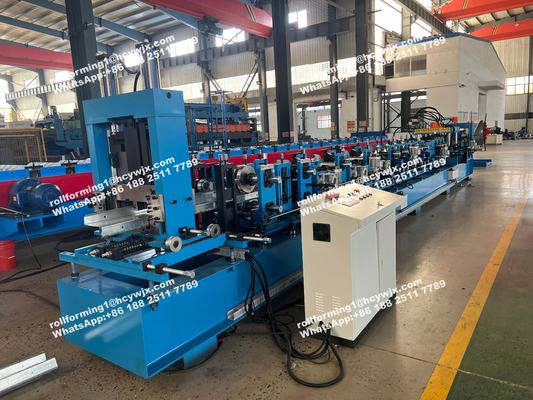 Steel C Purlins Roll Forming Machine Controled By PLC Vector Inverter