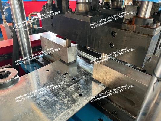 Steel C Purlins Roll Forming Machine Controled By PLC Vector Inverter