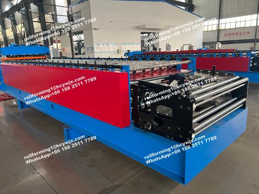Double Layer Roll Forming Machine with Hydraulic Cutting PLC Control System for 0.3-0.6mm Thickness Roof Tiles