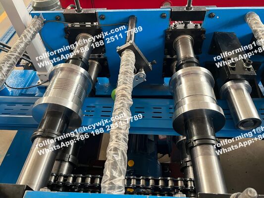 PLC Controlled Spandrel Color Coated Wall Panel Roll Forming Machine with 0.3-0.6mm Thickness and 15 Rows Rollers