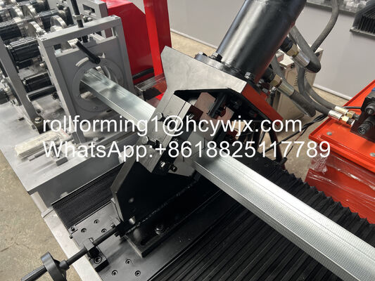 U-shape Gypsum Board Support Roll Forming Machine with 10 Rows Cr12 Mov Rollers for 0.7-0.9mm Plates