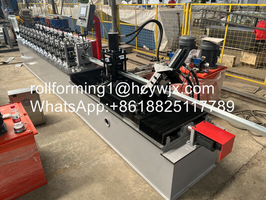 U-shape Gypsum Board Support Roll Forming Machine with 10 Rows Cr12 Mov Rollers for 0.7-0.9mm Plates