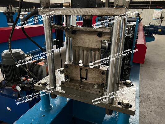 Sectional Garage Door Guide Rail Track Sliding Roll Forming Machine