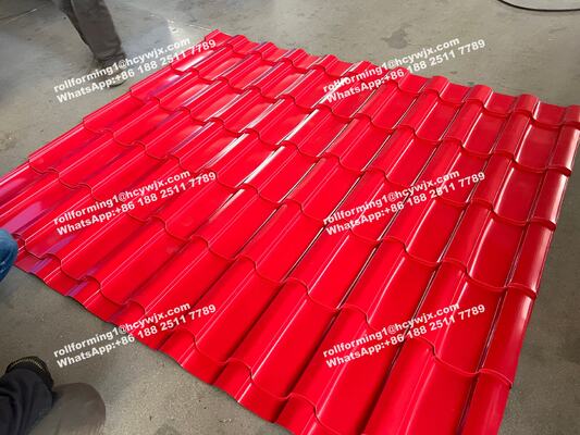 Double Layer Roll Forming Machine with PLC Control for 1250mm Width and 0.3-0.6mm Thickness Tile Production