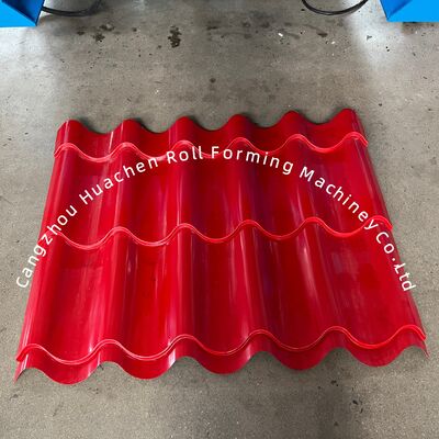 Custom 13-22 Forming Station Metal Roof Tile Roll Forming Machine with 380V Voltage and 5.5+4KW Power for Color Steel Tile