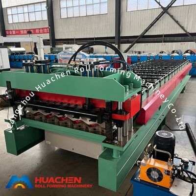 Professional Automatic Metal Roof Glazed Tile Roll Forming Machine with 16 Stations, 4m/min Speed, and PLC Control