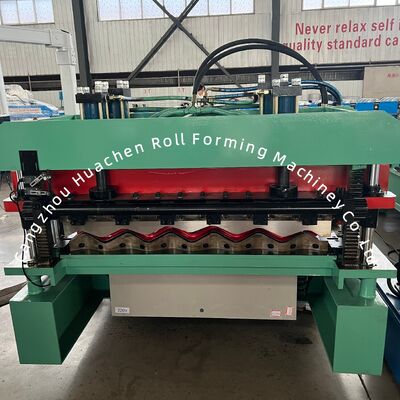 Professional Automatic Metal Roof Glazed Tile Roll Forming Machine with 16 Stations, 4m/min Speed, and PLC Control