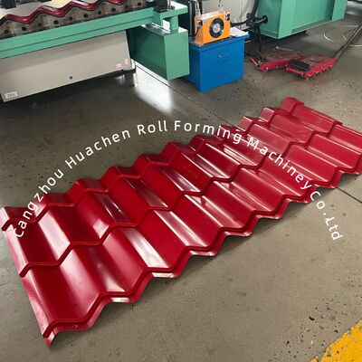 Professional Automatic Metal Roof Glazed Tile Roll Forming Machine with 16 Stations, 4m/min Speed, and PLC Control