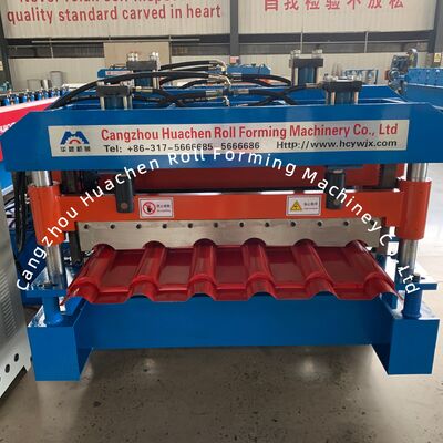 1250mm Glazed Step Tile Roll Forming Machine with 15 Stations and Chain Drive for Roofing Panels