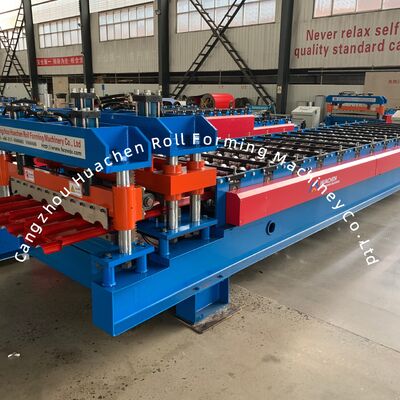 1250mm Glazed Step Tile Roll Forming Machine with 15 Stations and Chain Drive for Roofing Panels