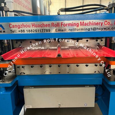 1250MM Width 15m/min Speed PPGI/GI Material Double Layer Roll Forming Machine for Trapezoidal Sheets