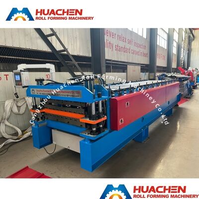 1250MM Width 15m/min Speed PPGI/GI Material Double Layer Roll Forming Machine for Trapezoidal Sheets