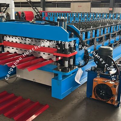 Double Layer Tile Glazed Panel Color Steel Roof Sheet Roll Forming Machine CE