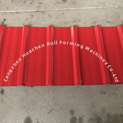 Double Layer Roll Forming Machine for Glazed Panel with 1250mm Width, 15m/min Speed and PPGI/GI Material