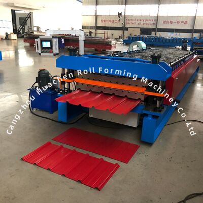 Double Layer Roll Forming Machine for Glazed Panel with 1250mm Width, 15m/min Speed and PPGI/GI Material